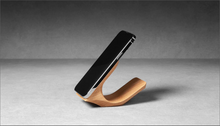 Load image into Gallery viewer, Artisan Crafted Solid Oak Smartphone Stand