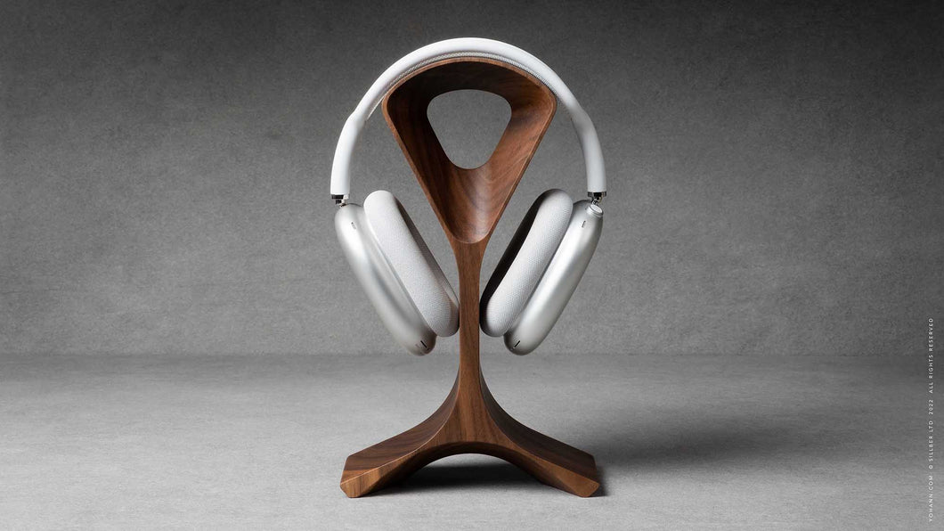 Handcrafted Solid Oak Headphone Stand
